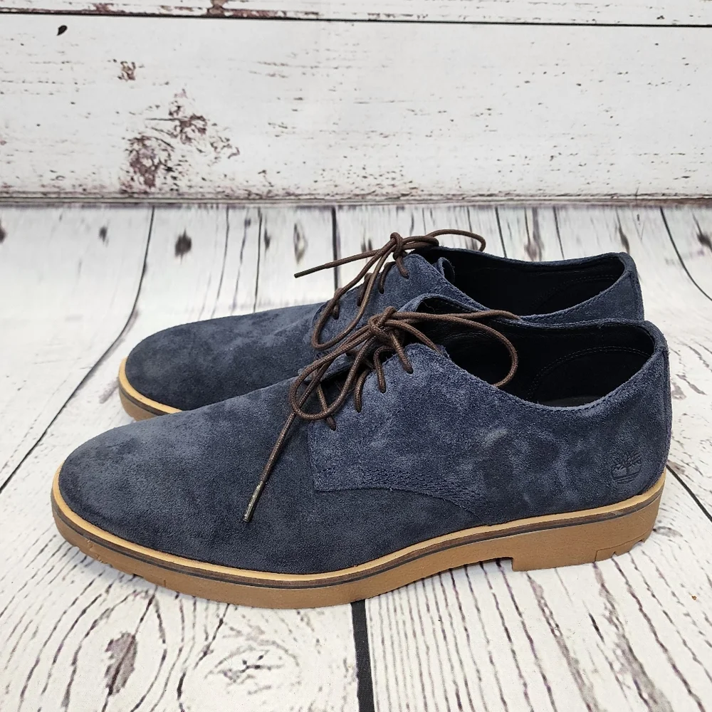 Timberland Blue Suede Leather Oxford‎ Shoes Size 11
